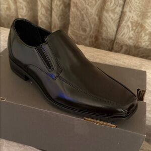 Stacy Adams Black Leather Loafers